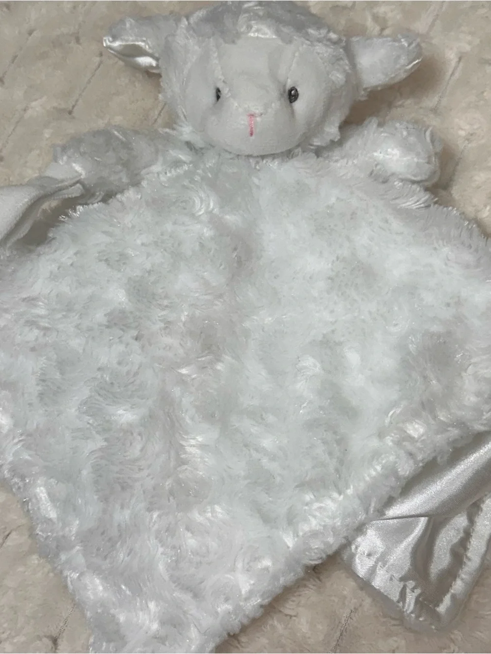 Carter's White Plush Lamb Lovey